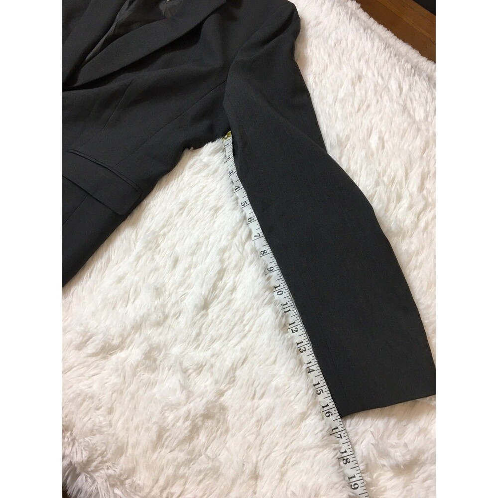 Nine West Blazer Business Jacket Women’s Gray Size 12  Button Closure - Picture 6 of 12